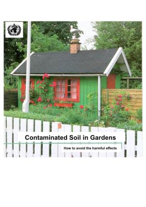 Contaminated Soil in Gardens