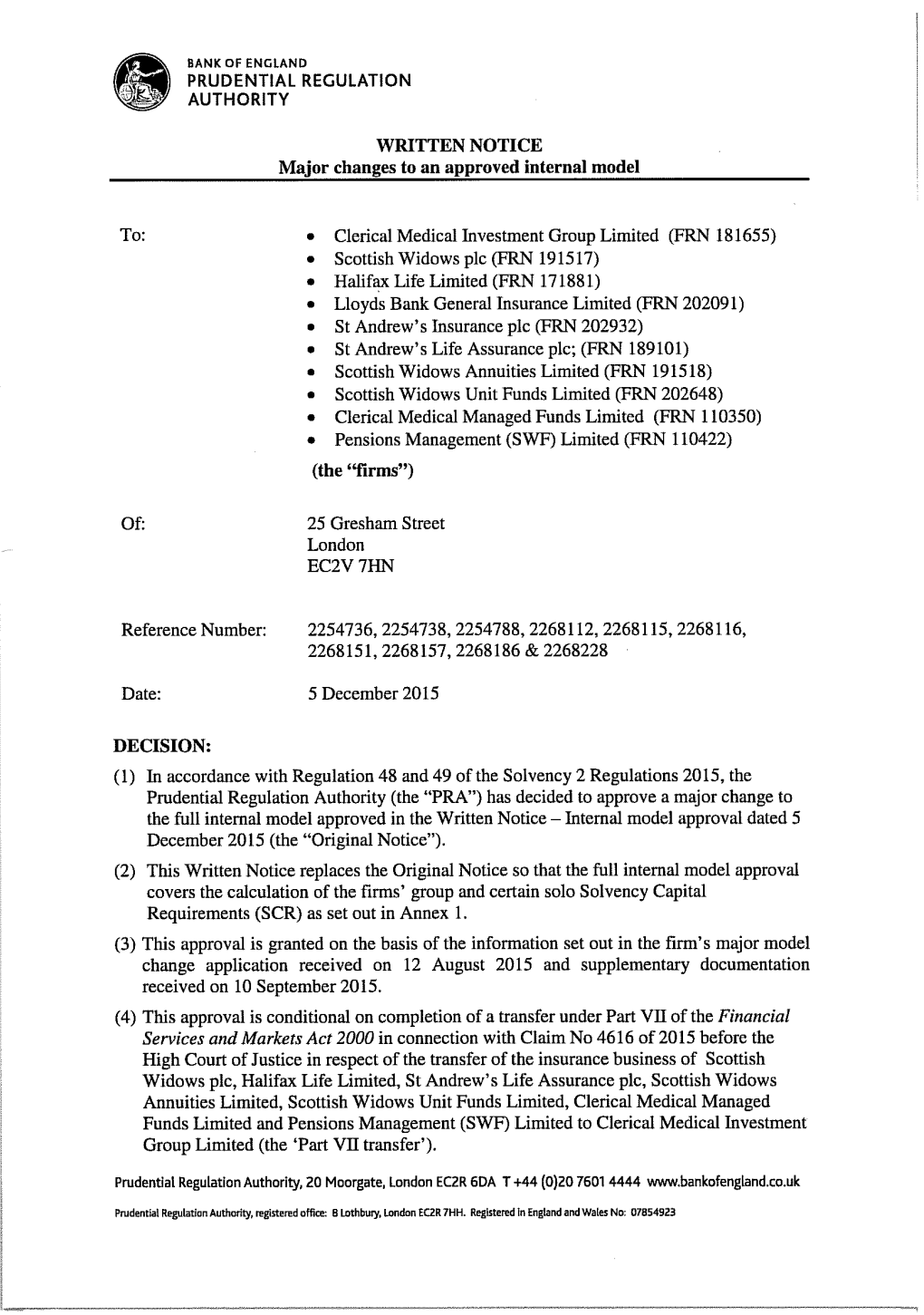 Clerical Medical Investment Group Limited