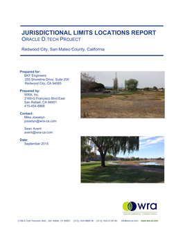 Jurisdictional Limits Locations Report Oracle D.Tech Project