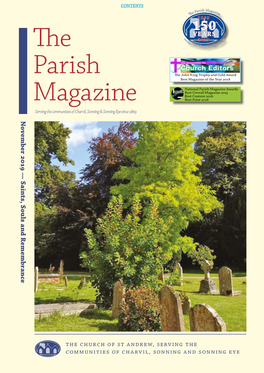 The Parish Magazine - November 2019 Please Mention the Parish Magazine When Responding to Advertisements