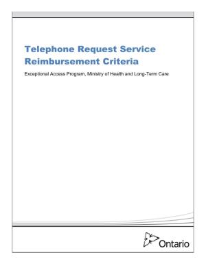 Telephone Request Service EAP Criteria