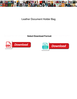 Leather Document Holder Bag