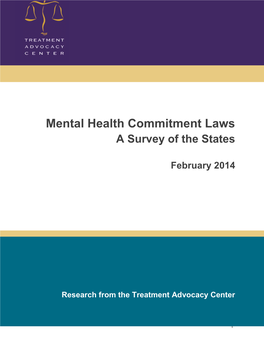 Mental Health Commitment Laws: a Survey of the States