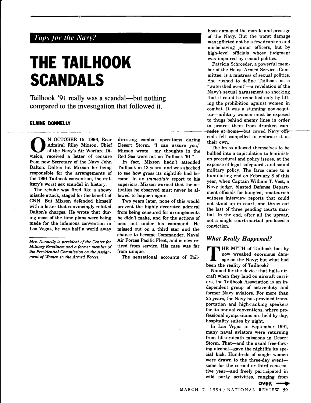 The Tailhook Scandals