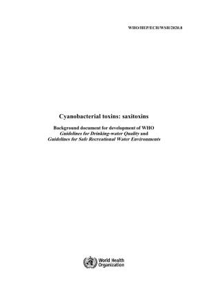 Cyanobacterial Toxins: Saxitoxins