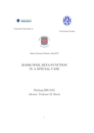 Hasse-Weil Zeta-Function in a Special Case