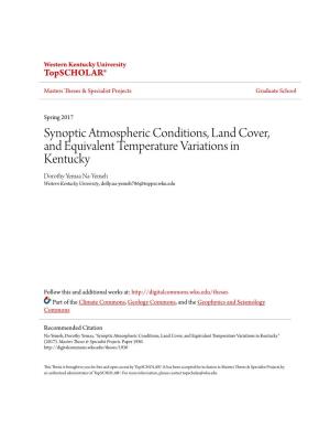 Synoptic Atmospheric Conditions, Land Cover, and Equivalent