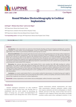 Round Window Electrochleography in Cochlear Implantation