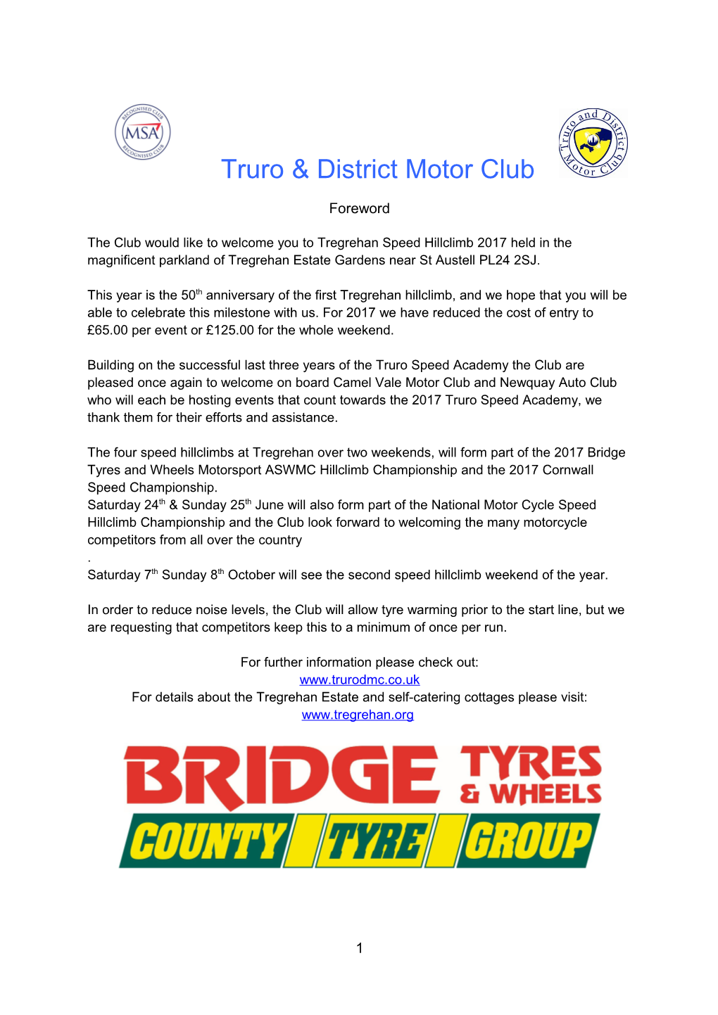 Truro & District Motor Club