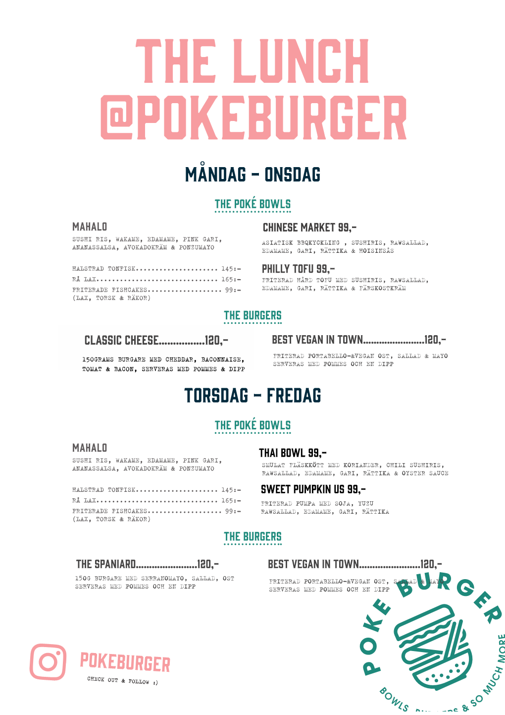 The Lunch @Pokeburger Måndag - Onsdag