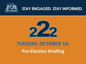Welcome to the Pre-Election Briefing Webinar