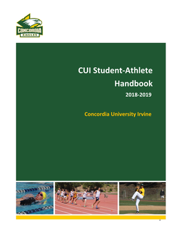 CUI Student-Athlete Handbook 2018-2019