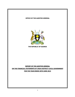 1 Office of the Auditor General the Republic Of