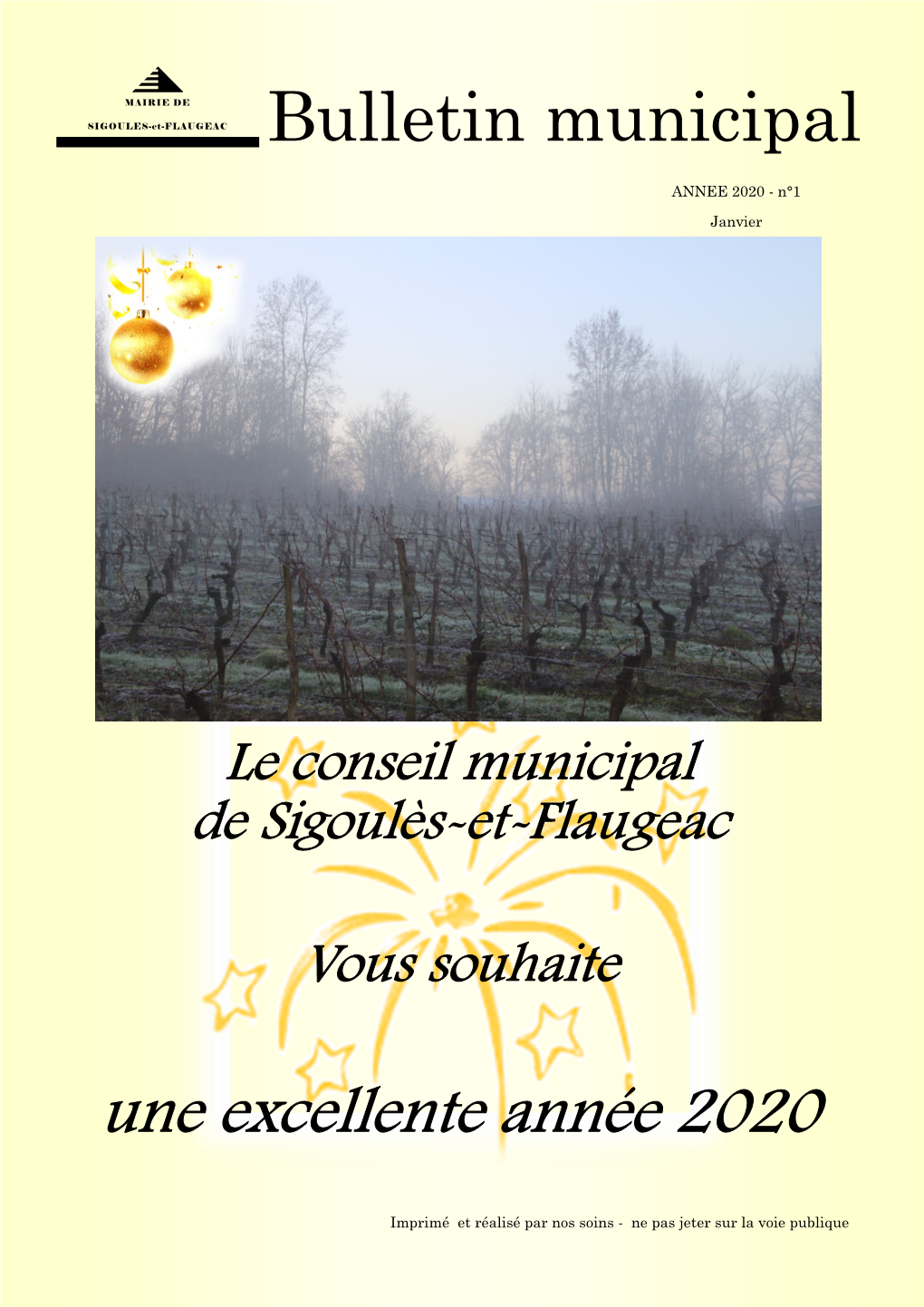 Bulletin Municipal Une Excellente