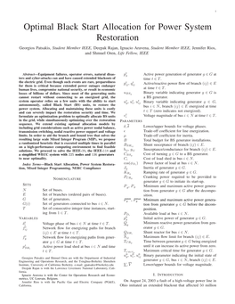 Optimal Black Start Allocation for Power System Restoration