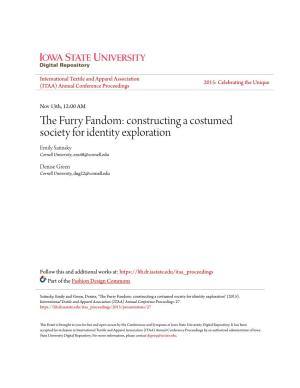 The Furry Fandom: Constructing a Costumed Society for Identity Exploration