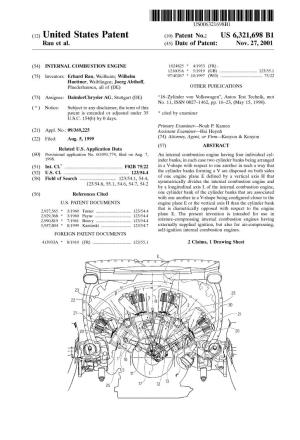 (12) United States Patent (10) Patent N0.: US 6,321,698 B1 Rau Et Al