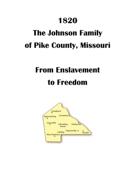 1820 the Johnson Family of Pike County, Missouri From