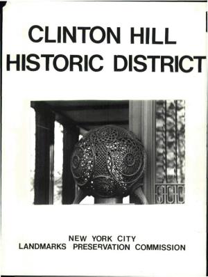 Clinton Hill Historic District
