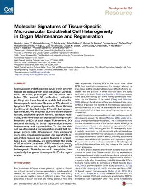 Molecular Signatures of Tissue-Specific