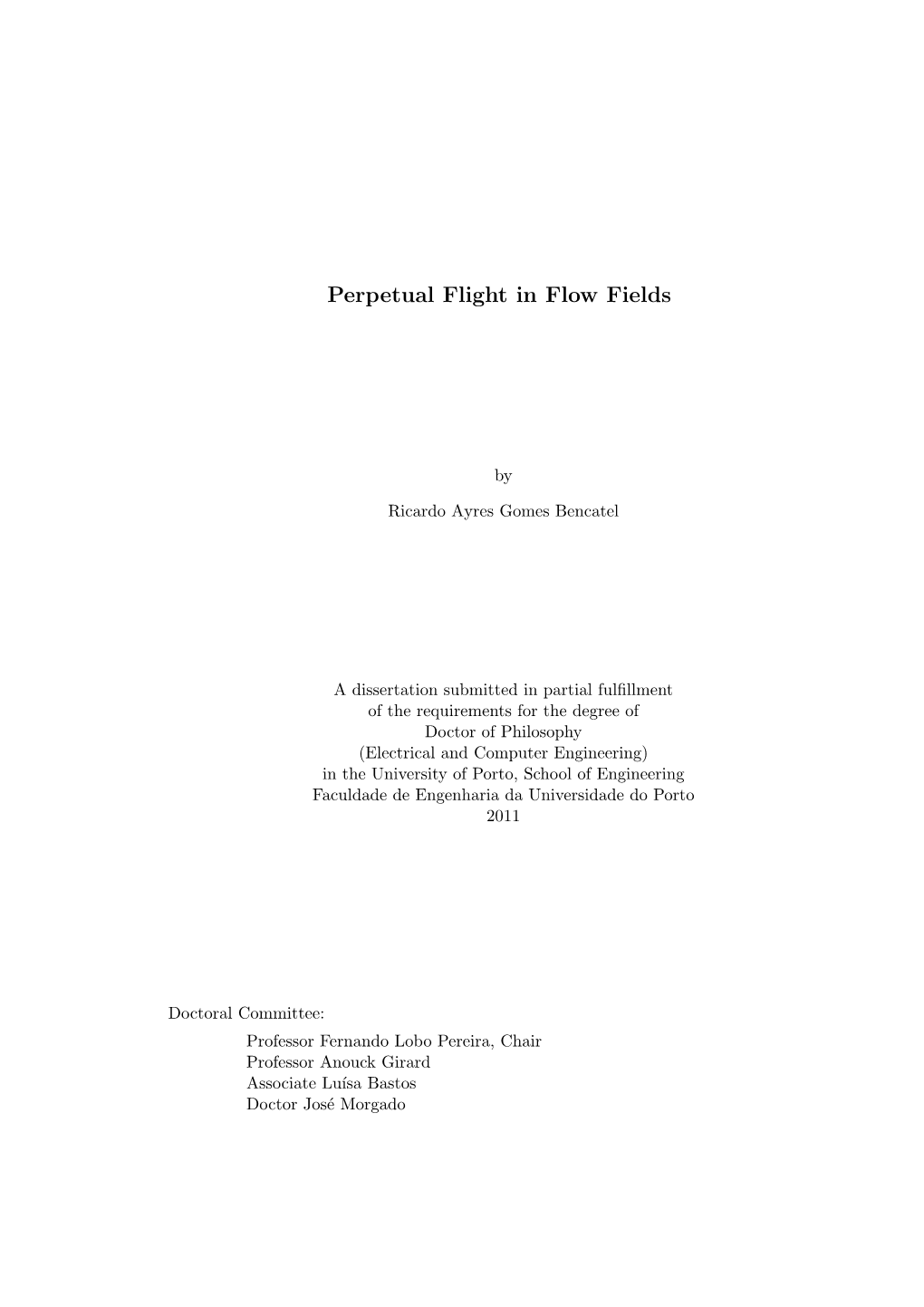 Perpetual Flight in Flow Fields