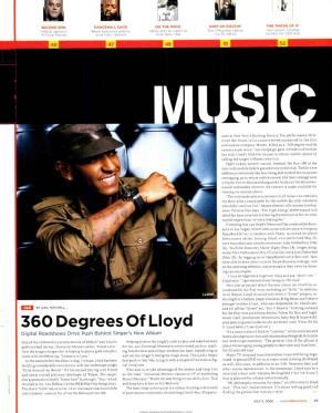 360 Degrees of Lloyd It ") and Nelly ( "Lose Control ")