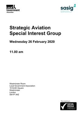 (Public Pack)Agenda Document for Strategic Aviation Special Interest