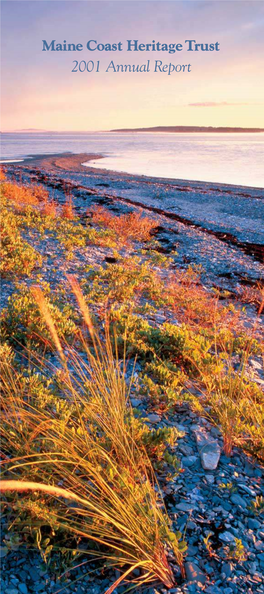 2001 Annual Report Maine Coast Heritage Trust Works