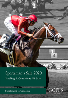 Sportsman's Sale 2020