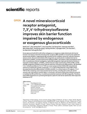 Trihydroxyisoflavone Improves Skin Barrier Function Impaired by E