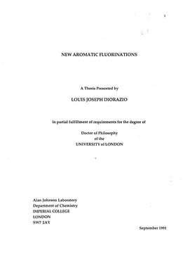 A Thesis Presented by in Partial Fulfillment of Requirements for The