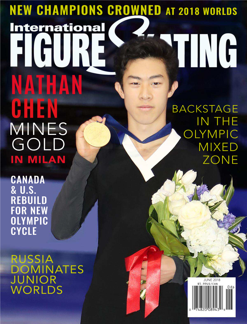 Nathan Chen Backstage in the Mines Olympic Gold Mixed in Milan Zone