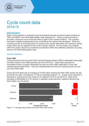 Cycle Count Data 2014/15