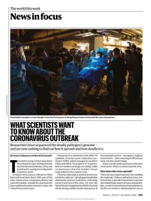 News in Focus FEI/NYT/REDUX/EYEVINE SLAM YIK ​ Paramedics Transport a Man Thought to Be the First Person in Hong Kong to Have Contracted the New Coronavirus