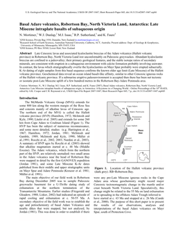 USGS Open-File Report 2007-1047, Short Research Paper 045, 7 P.; Doi:10.3133/Of2007-1047.Srp045