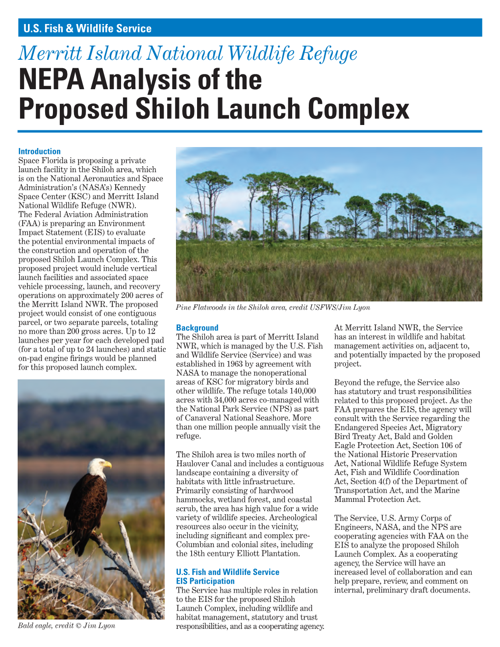 NEPA Analysis of the Proposed Shiloh Launch Complex