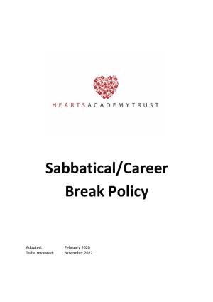 Sabbatical/Career Break Policy
