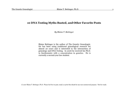 10 DNA Myths Busted, and Other Favorite Posts