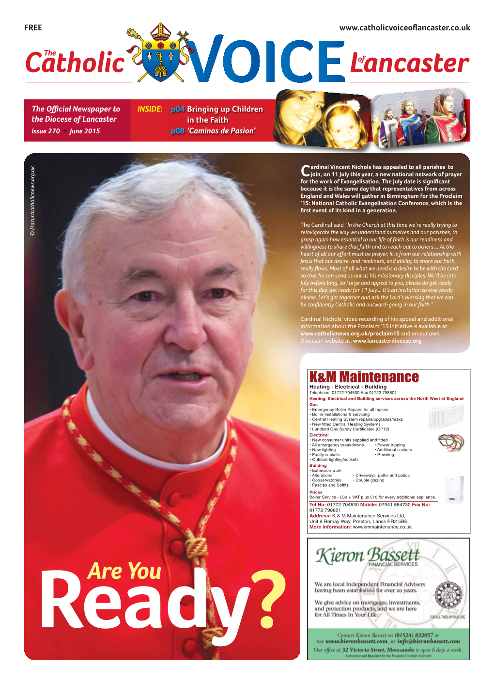 2 + the Catholic Voice of Lancaster + June 2015