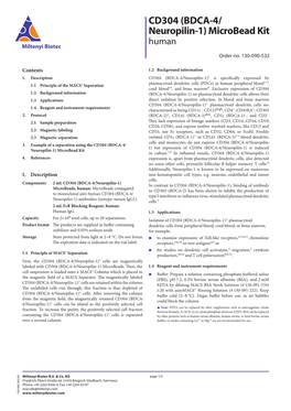 CD304 (BDCA-4/ Neuropilin-1) Microbead