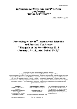 Proceedings of the II International Scientific and Practical Conference