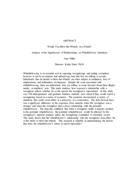 Whistleblower Thesis.Pdf (1.788Mb)