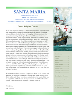 Santa Maria Fairborn Council #3724