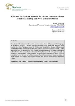Celts and the Castro Culture in the Iberian Peninsula – Issues of National Identity and Proto-Celtic Substratum