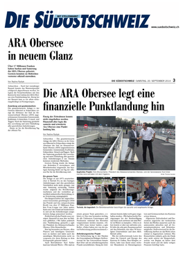 2014.09.20 Medienspiegel ARA Obersee Südostschweiz