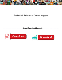 Basketball Reference Denver Nuggets