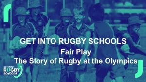 Fair Play the Story of Rugby at the Olympics the Rugby and Olympic Values