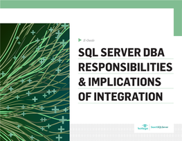 Sql Server Dba Responsibilities & Implications of Integration