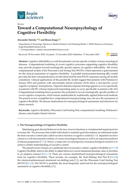 Toward a Computational Neuropsychology of Cognitive Flexibility