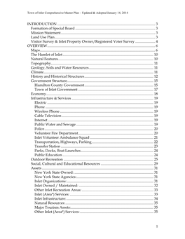 Updated & Adopted Master Plan January 14, 2014